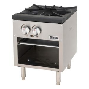 1 Burner, 18” Wide, Stock Pot Stove