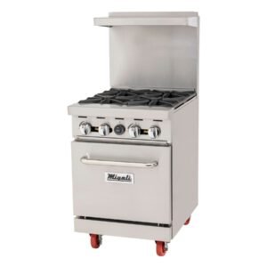 24” Wide, 4 Burner Liquid Propane Gas Range