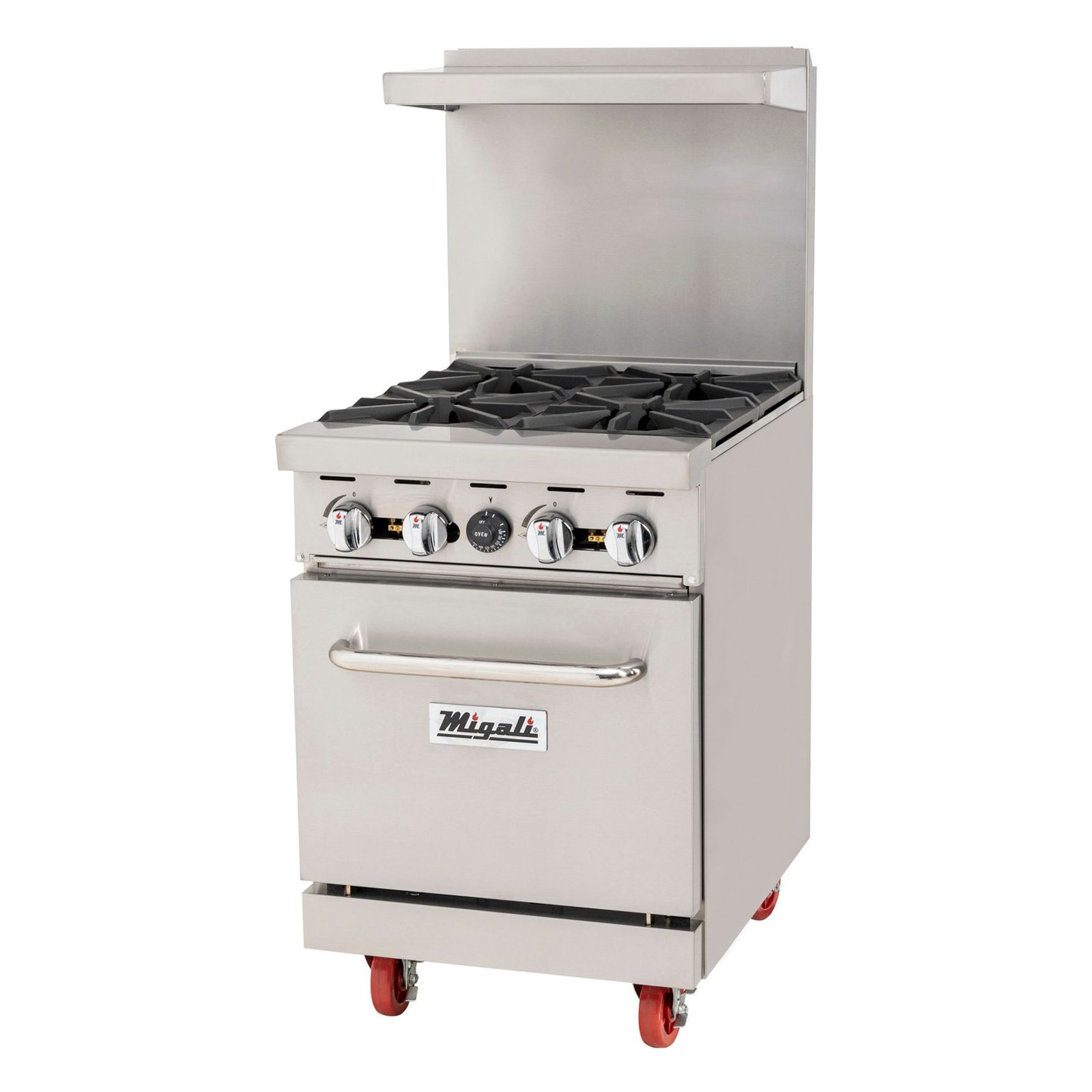 24” Wide, 4 Burner Liquid Propane Gas Range