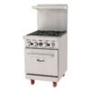 24” Wide, 4 Burner Natural Gas Range