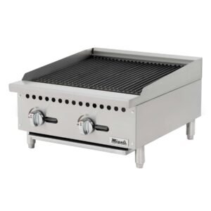 24″ Migali Wide Char-Rock Broiler
