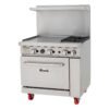 36” Wide, 2 Burner Natural Gas Range with 24”Griddle, Left side