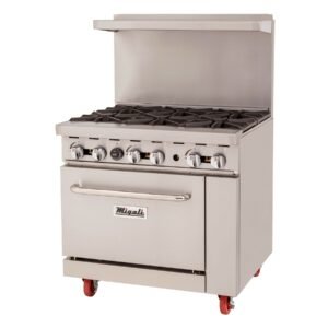 36” Wide, 6 Burner Liquid Propane Range