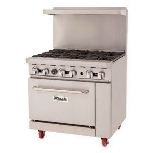 36” Wide, 6 Burner Natural Gas Range