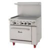 36”Wide Natural Gas Oven with 36” wide Griddle