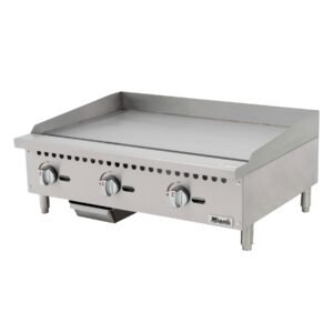 36″ Migali Wide Manual Griddle - 90,000 BTU