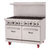 48” Wide, 8 Burner Liquid Propane Gas Range
