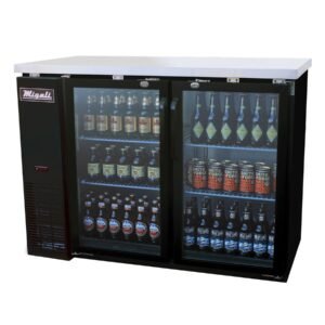 -48″ Migali Glass Door Back Bar Refrigerator