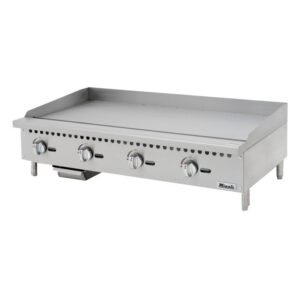 48″ Migali Wide Manual Griddle - 120,000 BTU