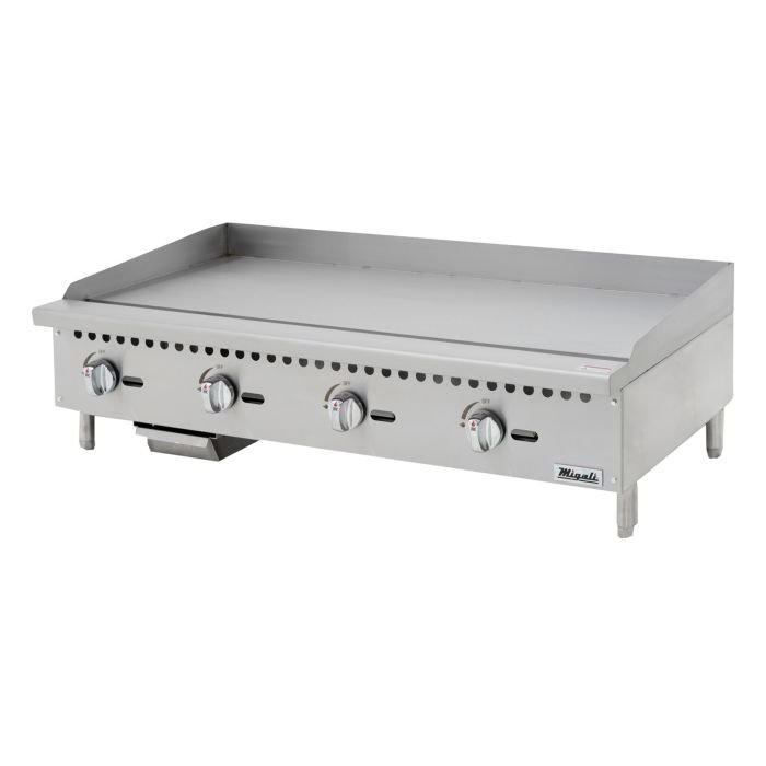 48″ Migali Wide Manual Griddle - 120,000 BTU