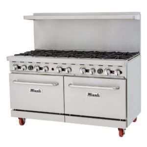 60” Wide, 10 Burner Natural Gas Range