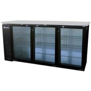 Back bar refrigerators