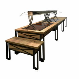 Glasart Iron Tables