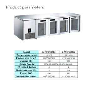PW6T4DDDD | Counter Chiller & Freezer