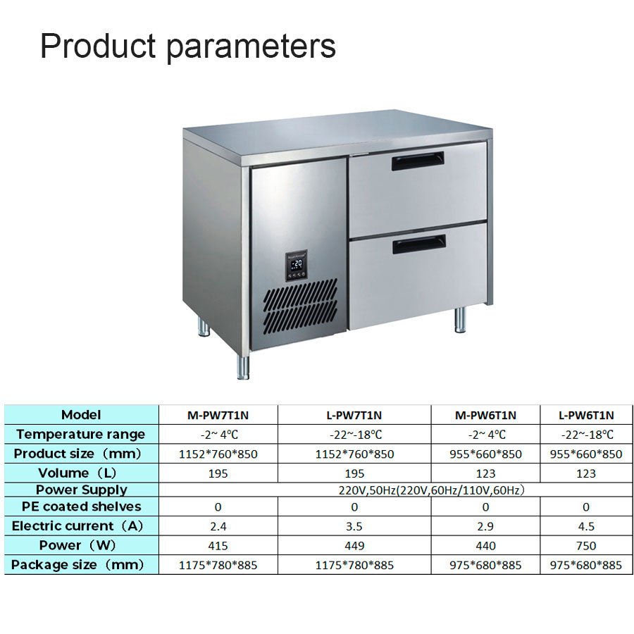 PW7/6T1N | Counter Chiller & Freezer