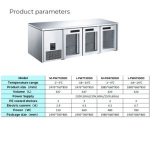 PW7/6T3DDD | Counter Chiller & Freezer