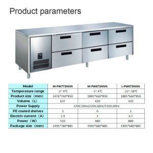 PW7/6T3NNN | Counter Chiller & Freezer