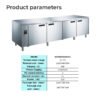 PW6T4HHHH-S|Counter Chiller & Freezer with Remote Condensation Unit