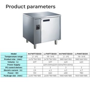 PW7/6T1H-S| Counter Chiller & Freezer with Remote Condensation Unit