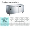 PW7/6T2HH-S|Counter Chiller & Freezer with Remote Condensation Unit
