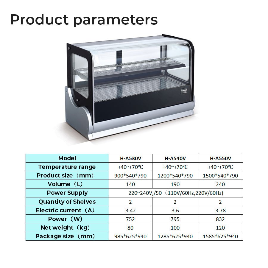 H-NA5V| Counter top showcase refrigerator & warmer - Image 2