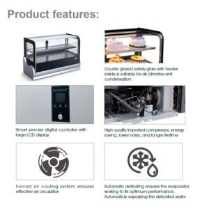 H-NGA5V| Counter top showcase refrigerator & warmer