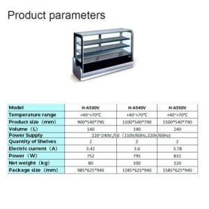 H-NGA5V| Counter top showcase refrigerator & warmer