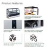 H-NS5A| Counter top showcase refrigerator & warmer