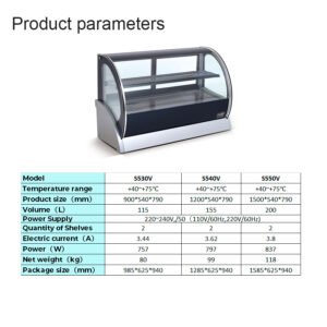 H-NS5A| Counter top showcase refrigerator & warmer