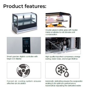 NA5V| Counter top showcase refrigerator & warmer