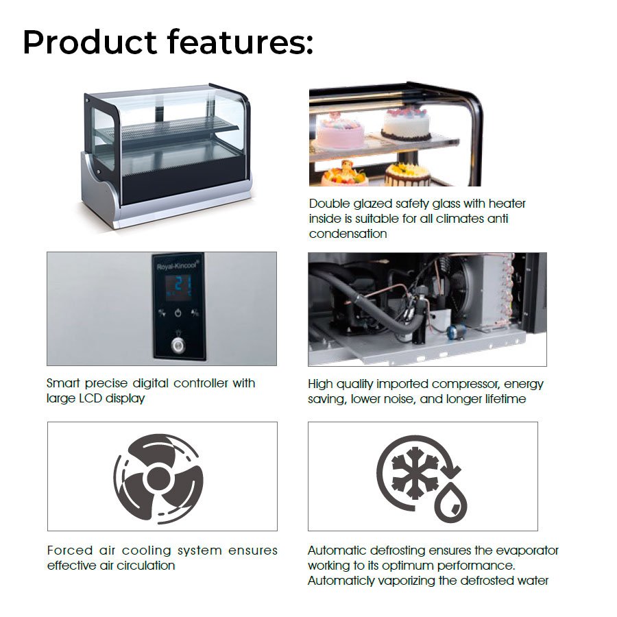 NA5V| Counter top showcase refrigerator & warmer