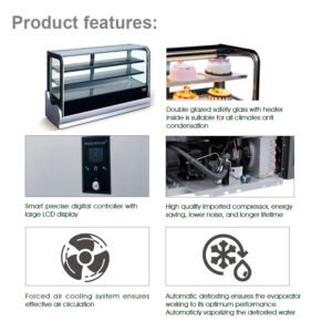 NGA5V| Counter top showcase refrigerator & warmer