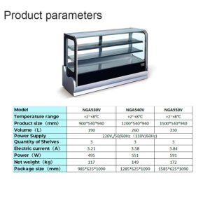 NGA5V| Counter top showcase refrigerator & warmer