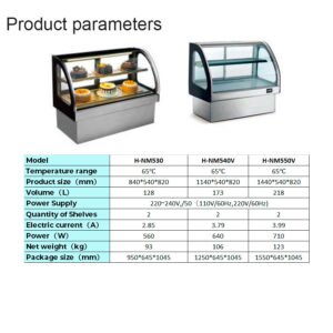 H-NM5| Counter top showcase refrigerator & warmer
