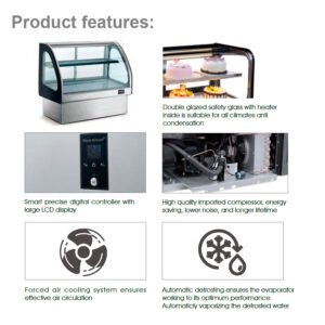 NM5| Counter top showcase refrigerator & warmer