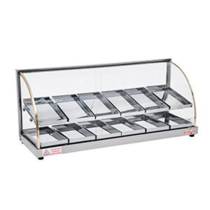 Skyfood FWDE2-37 | 37'' Food Warmer Display Case - Double Shelf - Economy Line