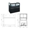 P740VT2| Showcase refrigerator with drawer
