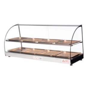 Skyfood FWD2-43-8P| 43'' Food Warmer Display Case - Double Shelf with 8 Pans