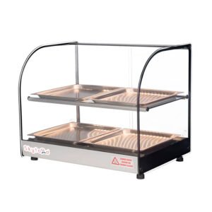 Skyfood FWDC2-22-4P| 22'' Food Warmer Display Case - Double Shelf with 4 Pans