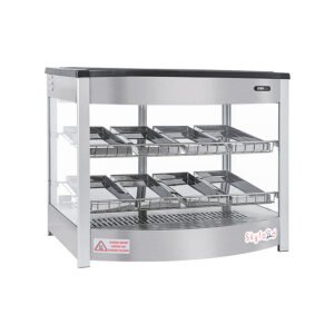 kyfood FWD2S8P | 25 5/8" Full Service Countertop Heated Display Case - (2) Shelves, 120v