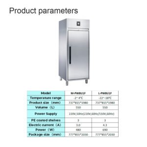 PW8U1F | Upright Chiller & Freezer