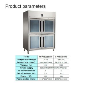 PW8U2DDDD | Upright Chiller & Freezer