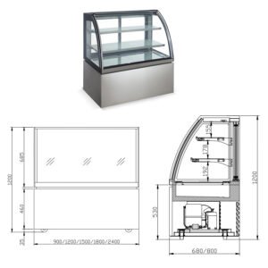 NK8 A| Floor standing showcase refrigerator