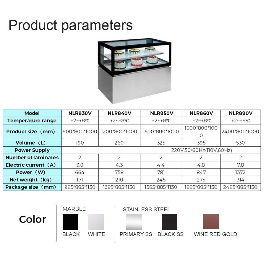 NLR8V | Floor standing showcase refrigerator