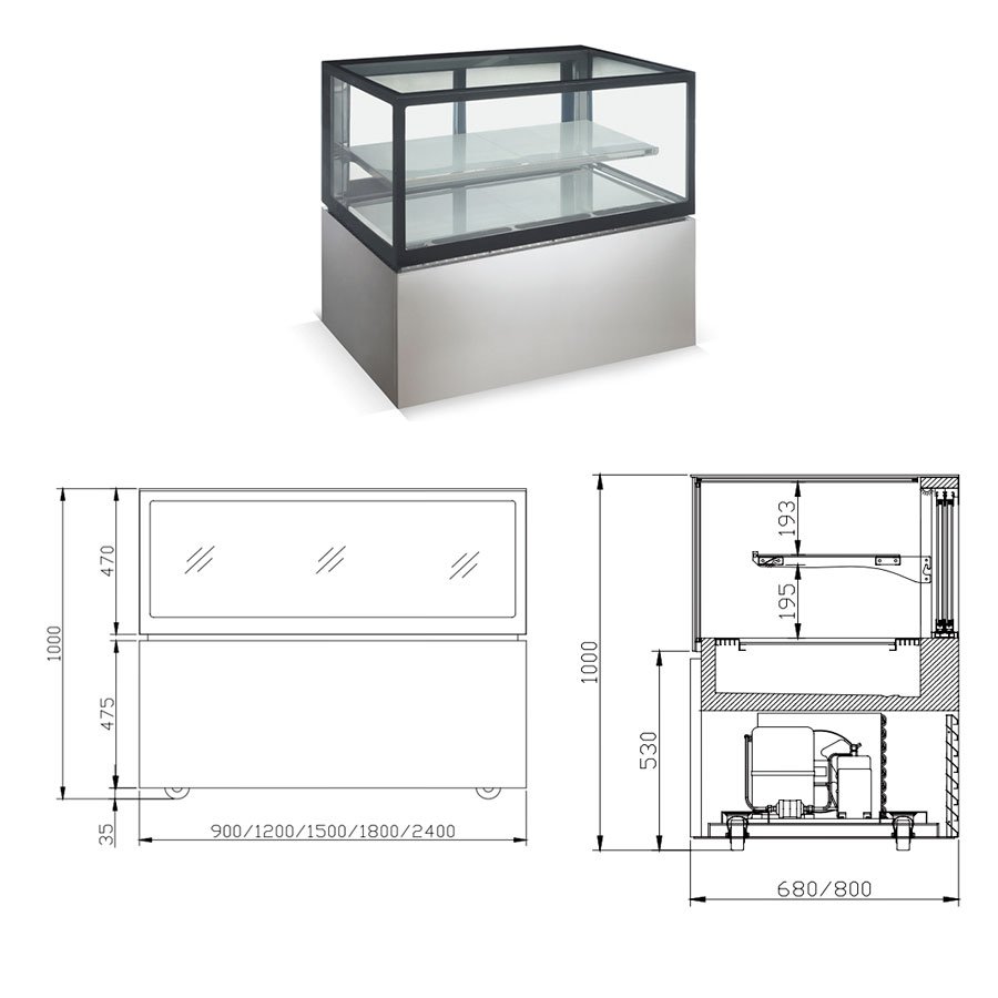 NLR8V | Floor standing showcase refrigerator - Image 4