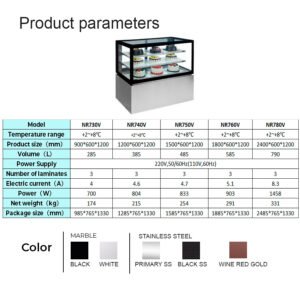 NR7 V| Floor standing showcase refrigerator