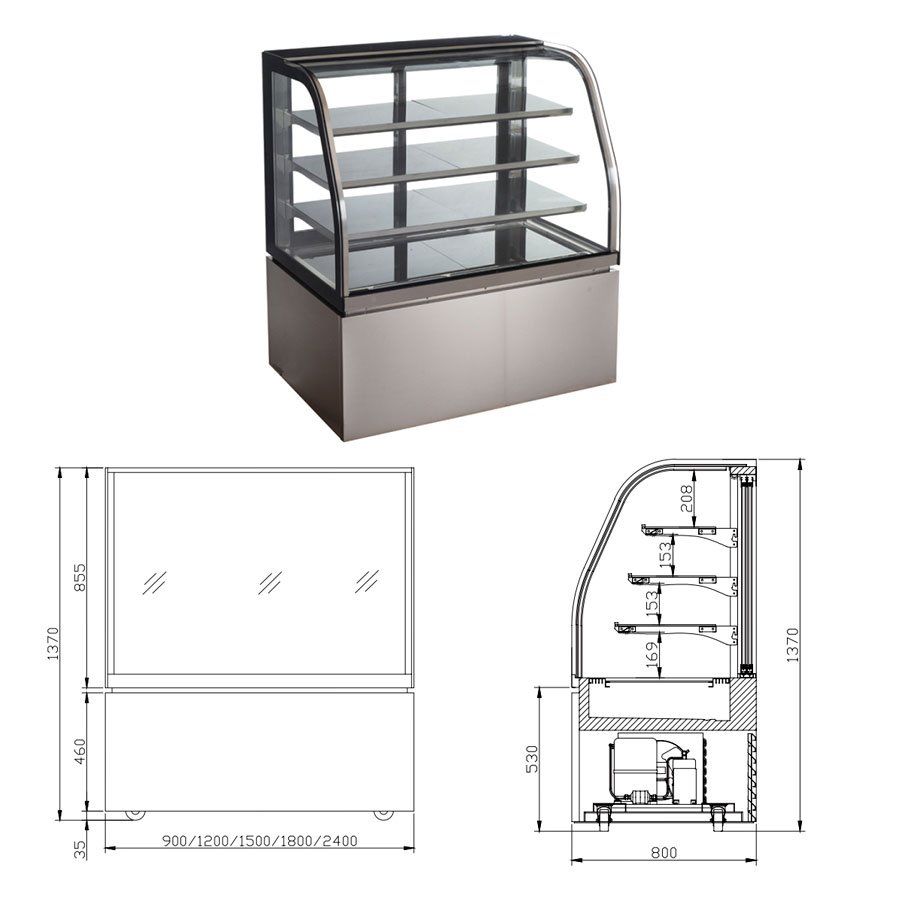 NSG8 A| Floor standing showcase refrigerator - Image 4