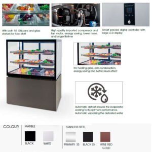 Salad showcase refrigerator