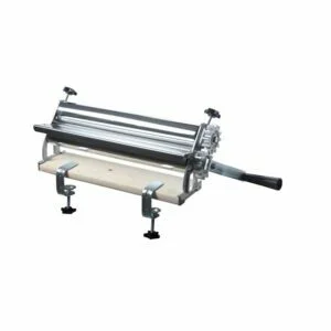 Alternative view of BAKERY DOUGH MANUAL ROLLER, 14.5″ WIDTH, ALUMINUM GEAR, CHROME PLATED ROLLER