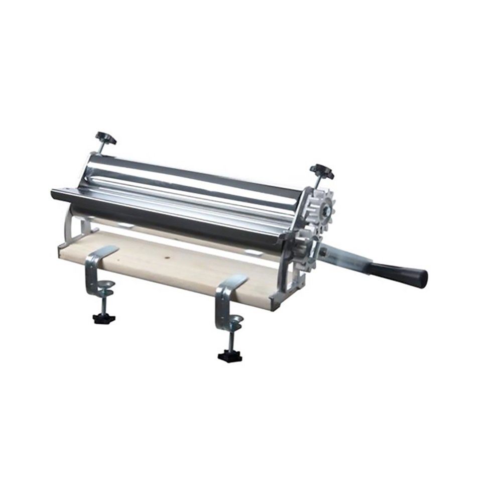 BAKERY DOUGH MANUAL ROLLER, 14.5″ WIDTH, ALUMINUM GEAR, CHROME PLATED ROLLER - Image 2